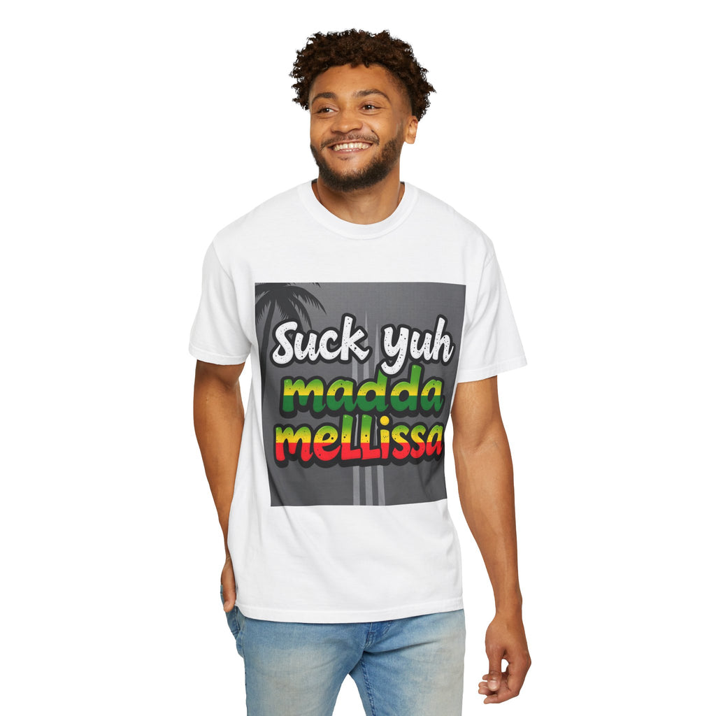 T-Shirt - 'Suck Yuh Madda Mellissa' Jamaican Hurricane Survivor Tee