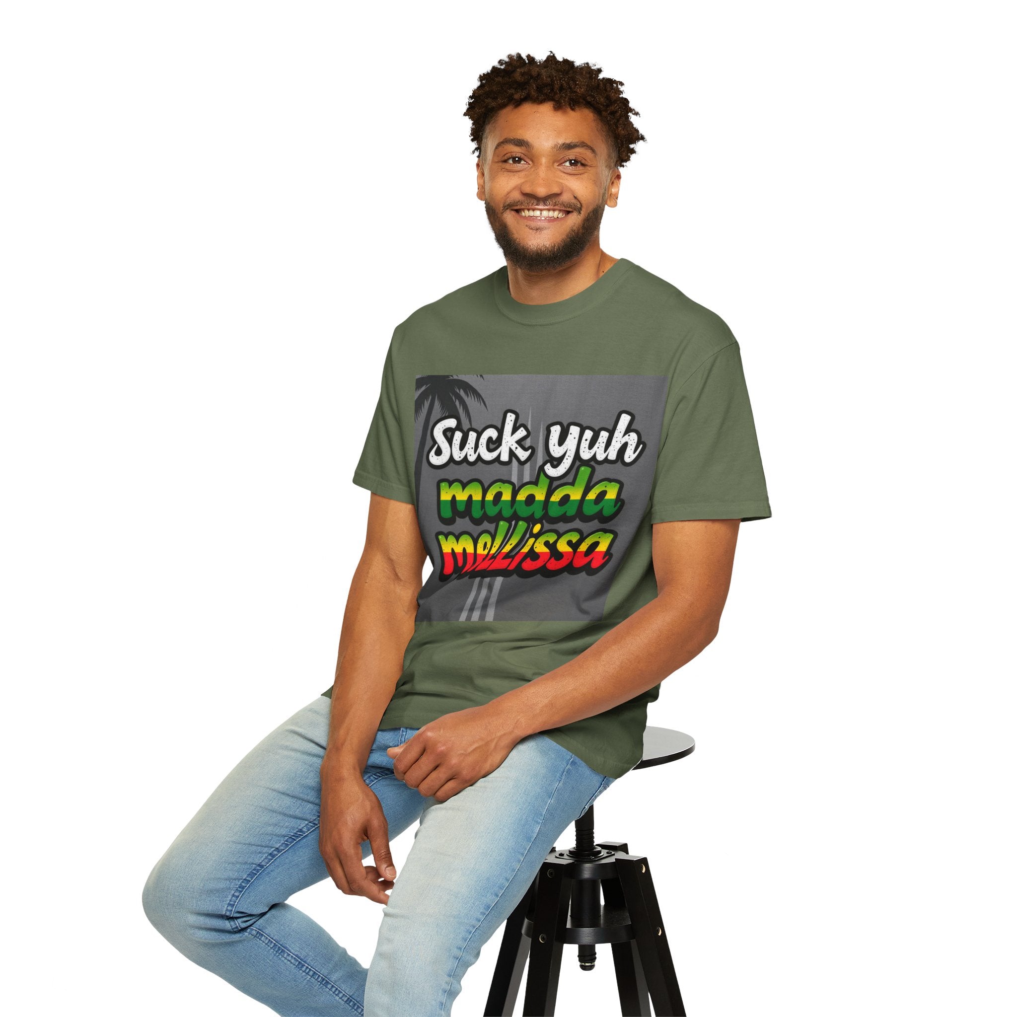 T-Shirt - 'Suck Yuh Madda Mellissa' Jamaican Hurricane Survivor Tee