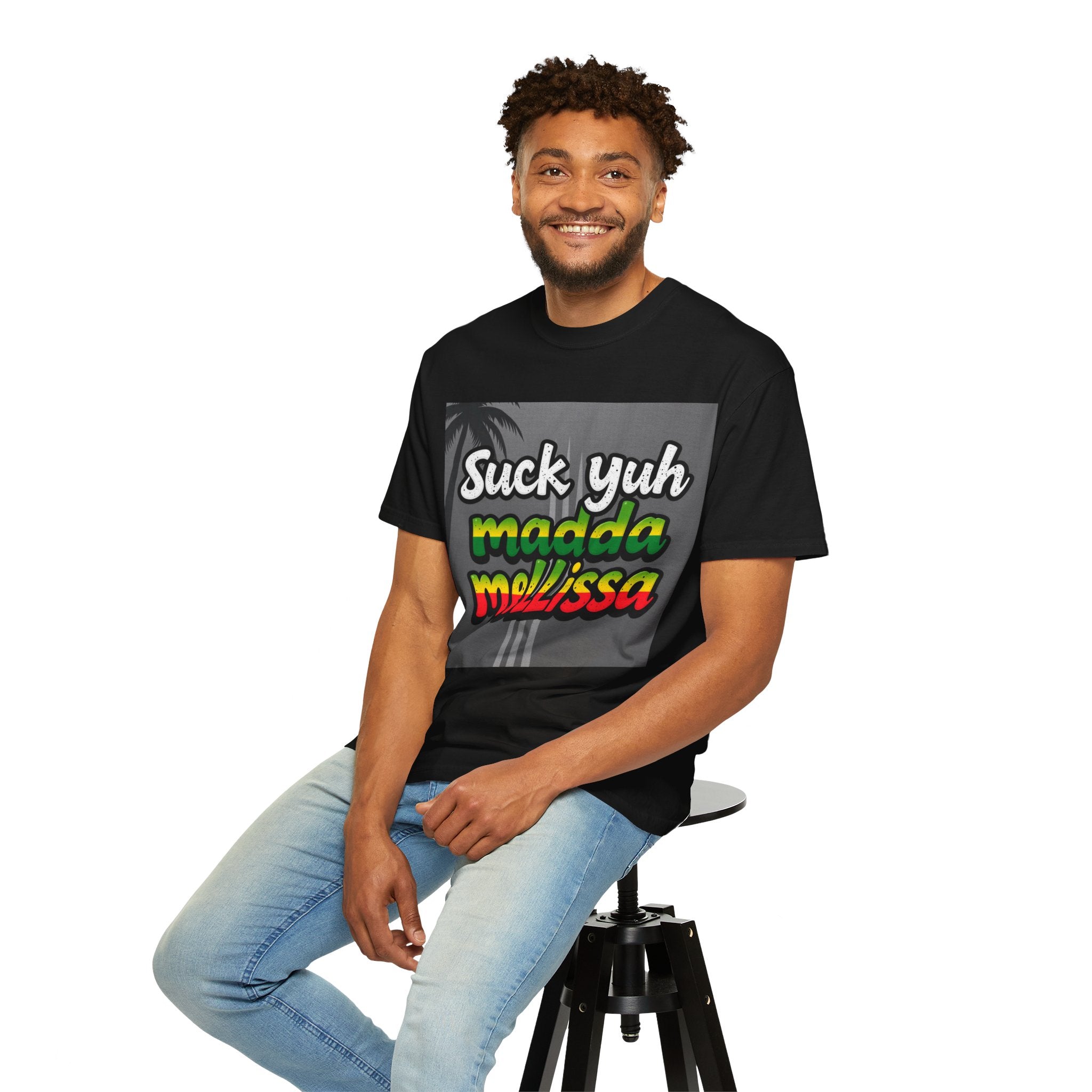 T-Shirt - 'Suck Yuh Madda Mellissa' Jamaican Hurricane Survivor Tee