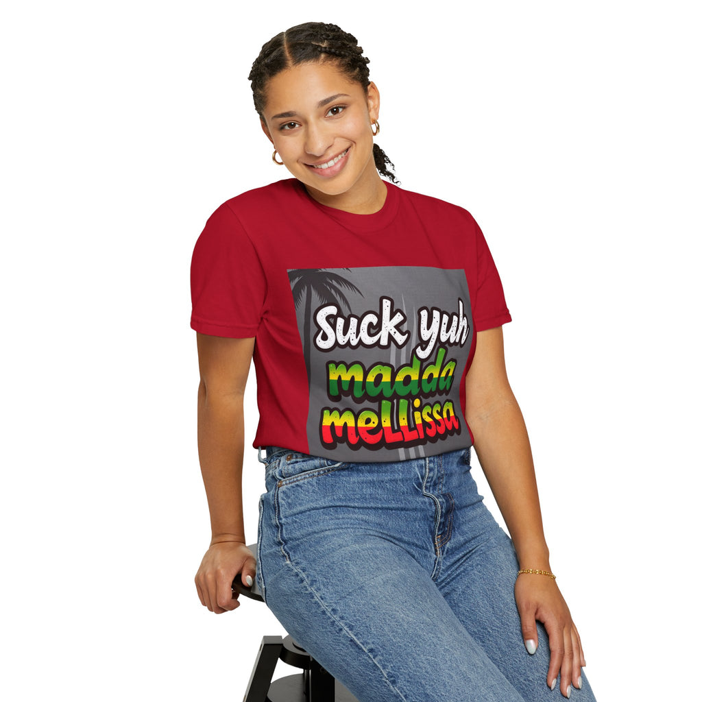 T-Shirt - 'Suck Yuh Madda Mellissa' Jamaican Hurricane Survivor Tee