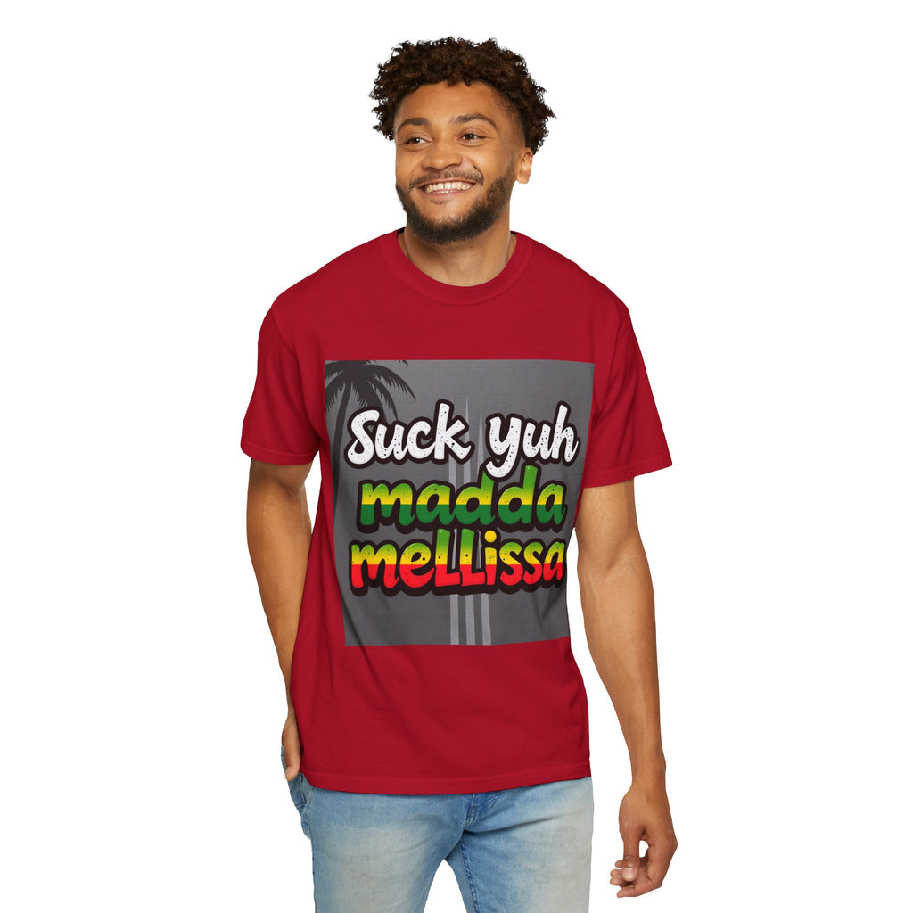 T-Shirt - 'Suck Yuh Madda Mellissa' Jamaican Hurricane Survivor Tee