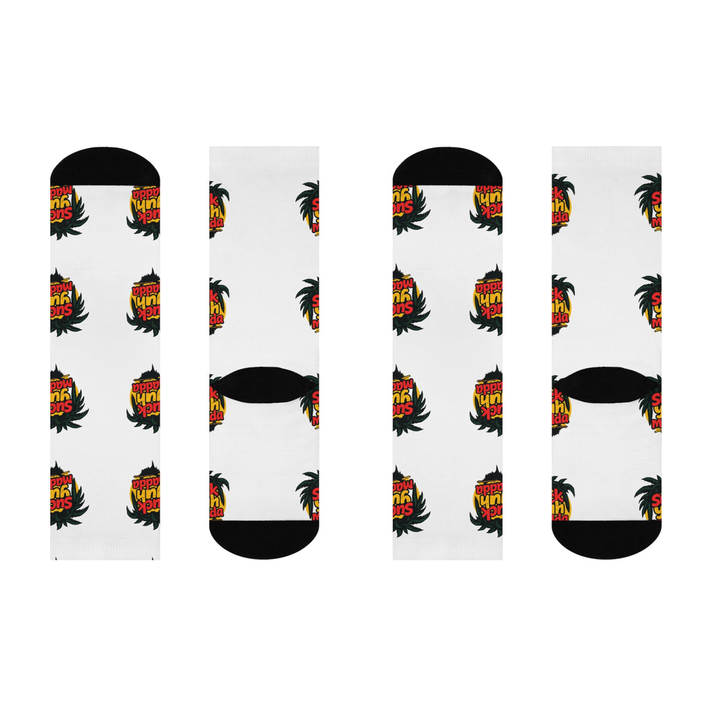 Crew Socks - Jamaican Slang 'Suck Yuh Madda'