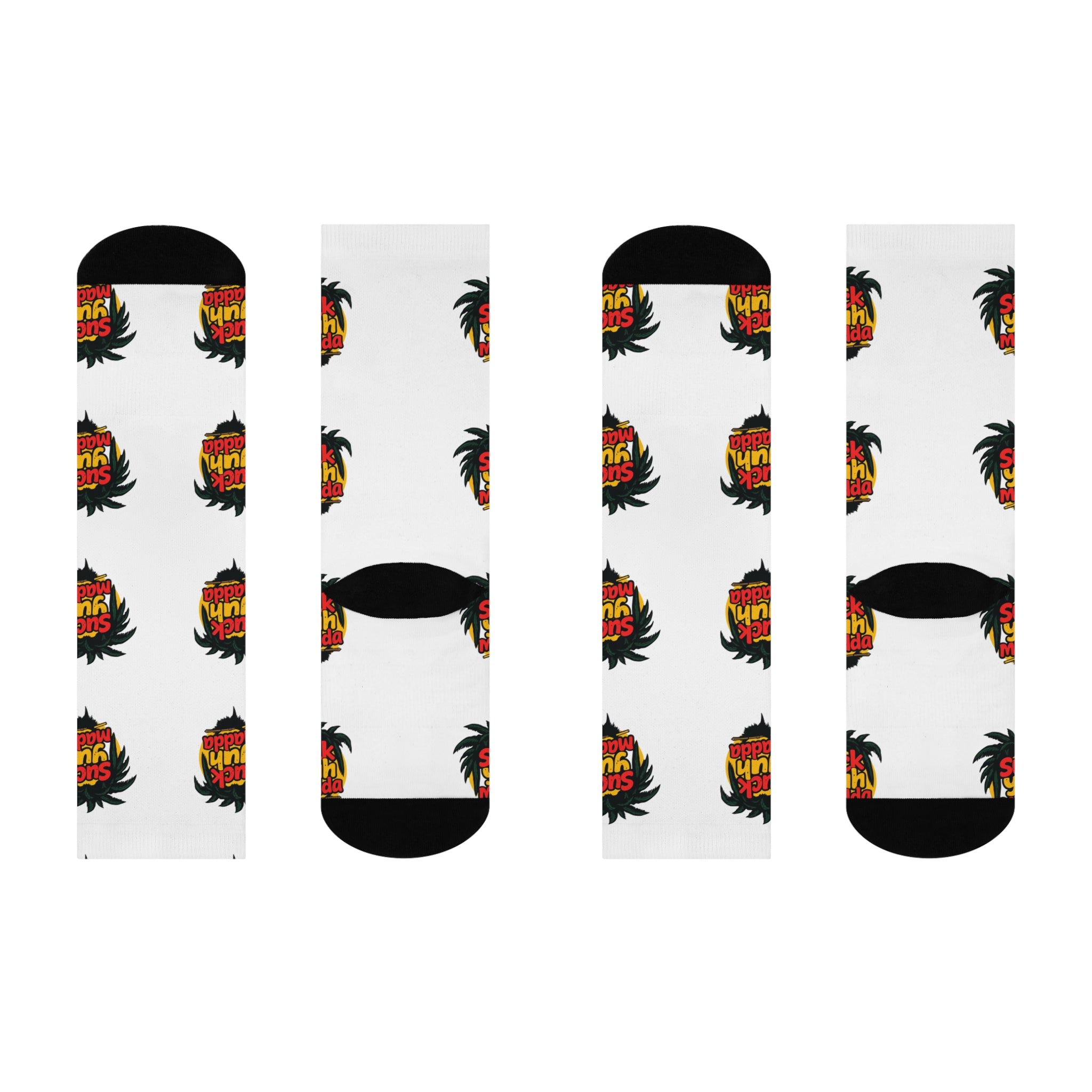 Crew Socks - Jamaican Slang 'Suck Yuh Madda'