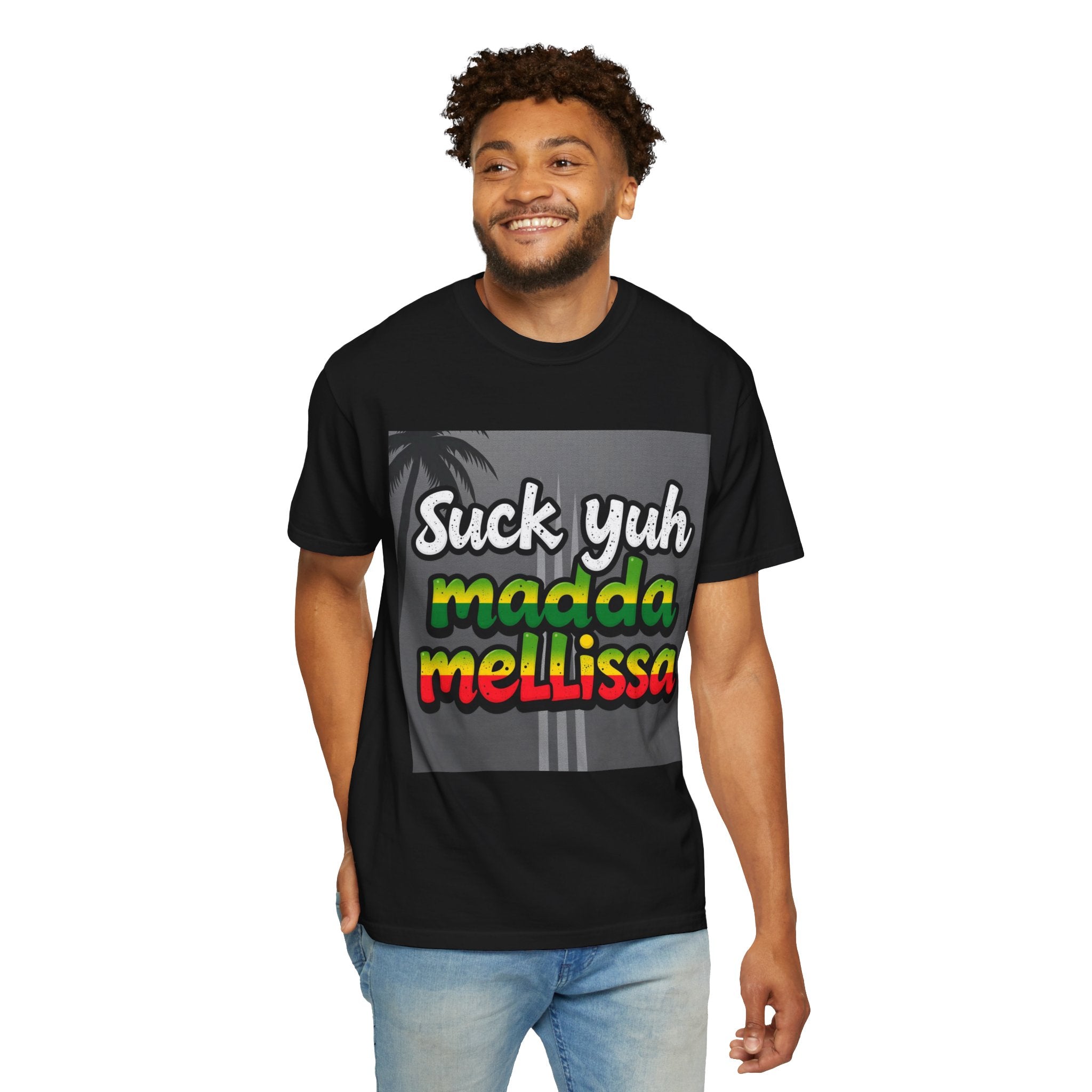 T-Shirt - 'Suck Yuh Madda Mellissa' Jamaican Hurricane Survivor Tee