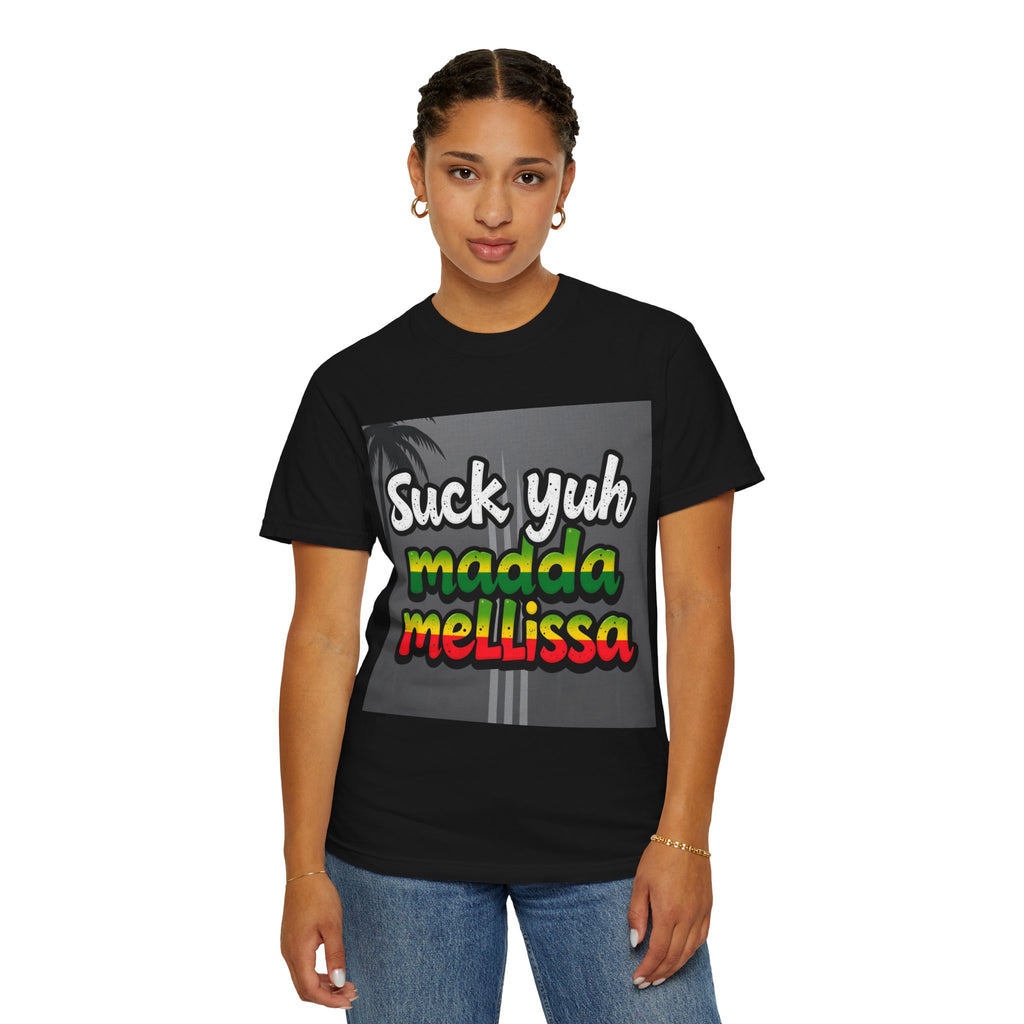 T-Shirt - 'Suck Yuh Madda Mellissa' Jamaican Hurricane Survivor Tee