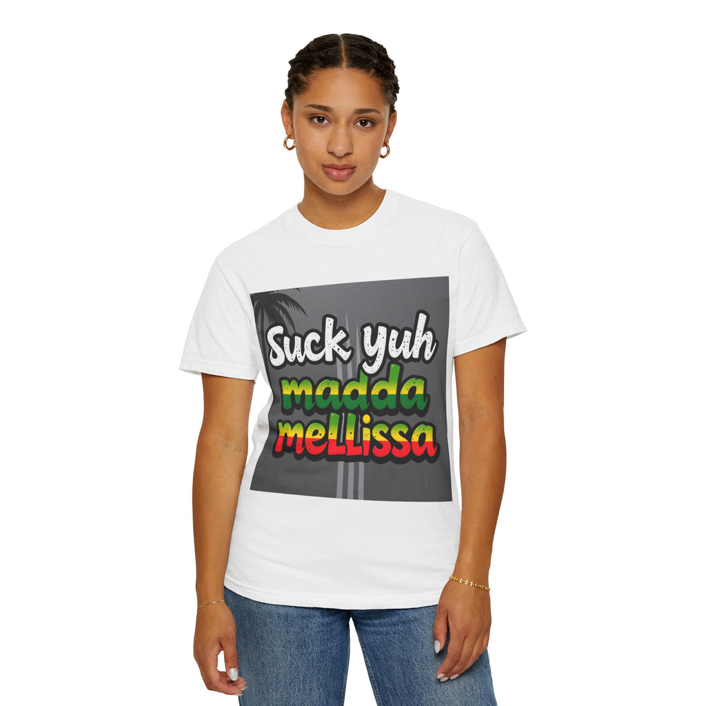 T-Shirt - 'Suck Yuh Madda Mellissa' Jamaican Hurricane Survivor Tee