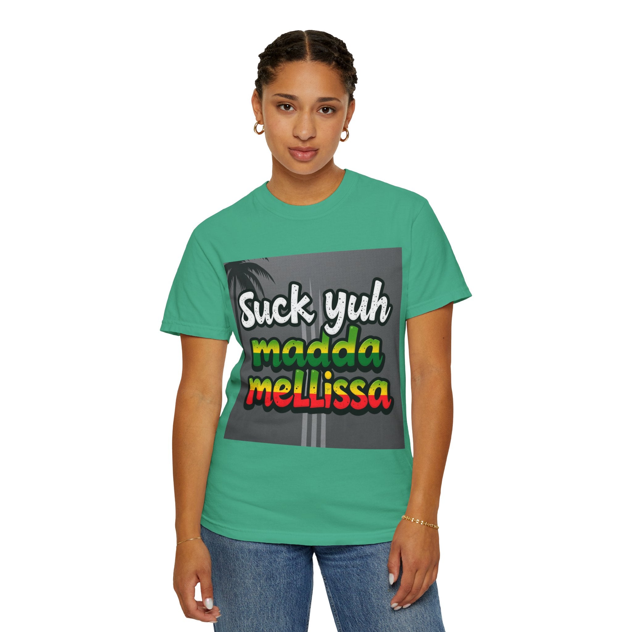 T-Shirt - 'Suck Yuh Madda Mellissa' Jamaican Hurricane Survivor Tee
