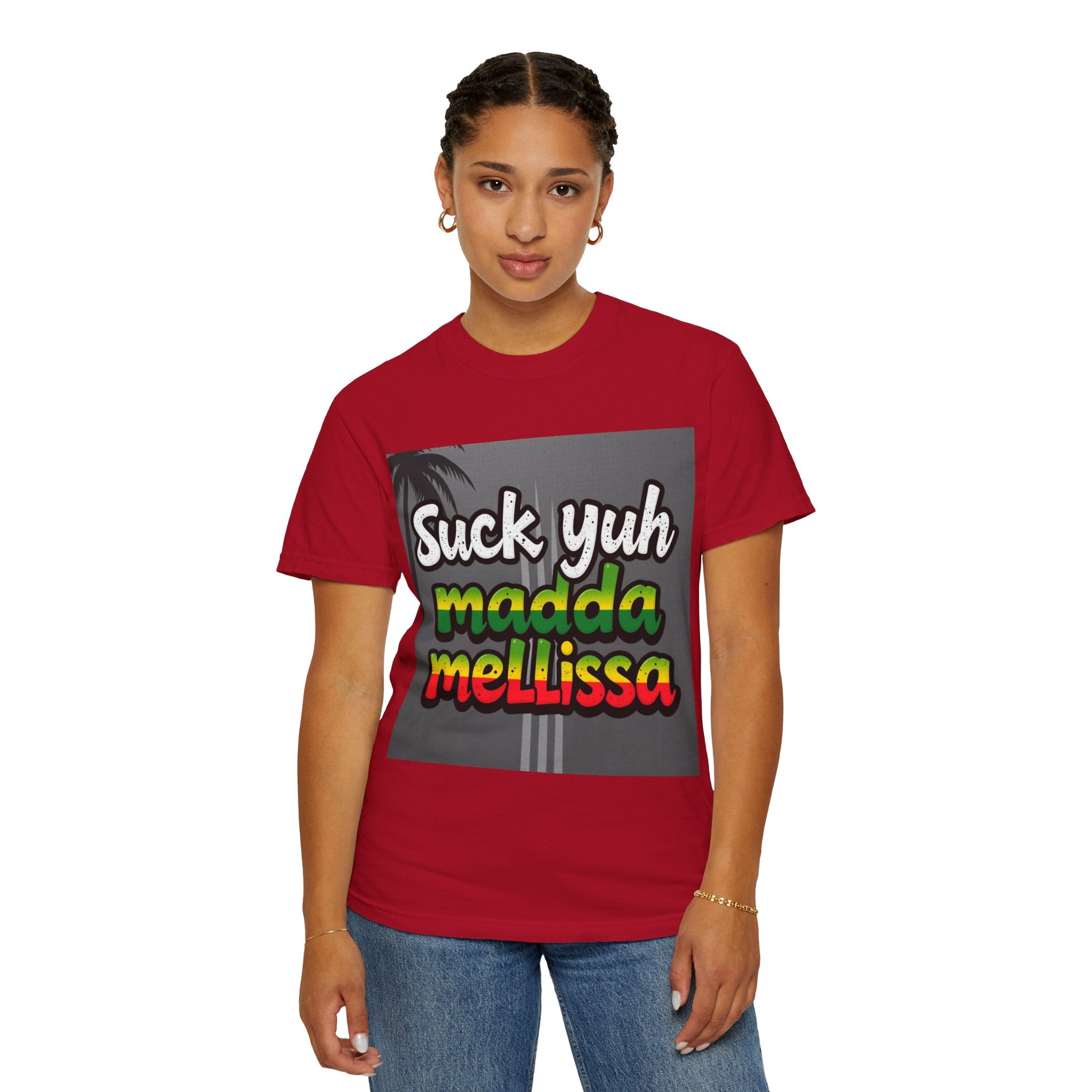 T-Shirt - 'Suck Yuh Madda Mellissa' Jamaican Hurricane Survivor Tee
