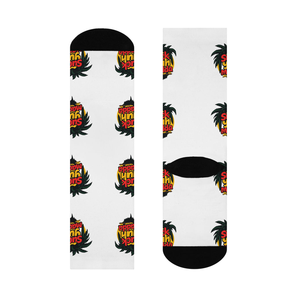Crew Socks - Jamaican Slang 'Suck Yuh Madda'